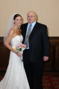 My dad on my sister's wedding day.